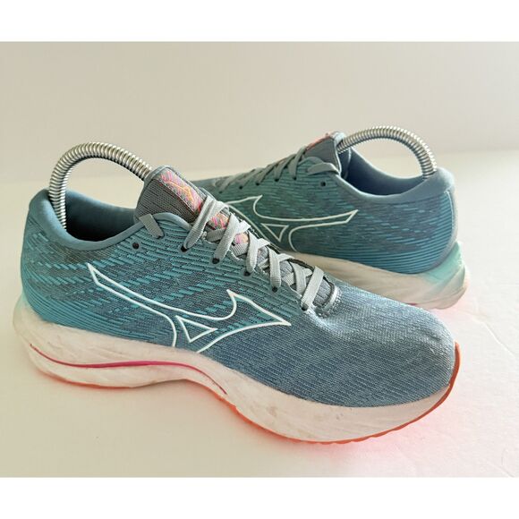 Mizuno Wave Rider 26 Running Shoes Gray Breathable Cushioning Sz 7.5- No Insoles - Picture 3 of 9